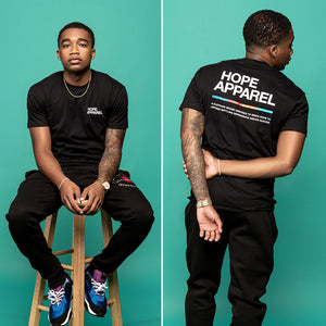 "MISSION TEE" (BLACK)